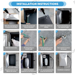 Tesla Cybervault Charging Case - Cybertruck Style Waterproof Lock Charger Organizer - Evooor