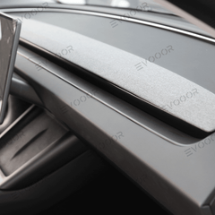2024 Model 3 Highland Dashboard Cover Segmented Long Decorative Strip (Carbon Fiber Pattern ABS) for Tesla - Evooor