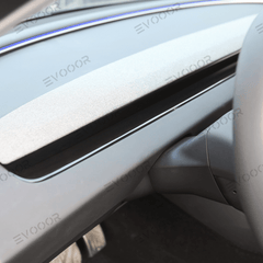 2024 Model 3 Highland Dashboard Cover Segmented Long Decorative Strip (Carbon Fiber Pattern ABS) for Tesla - Evooor