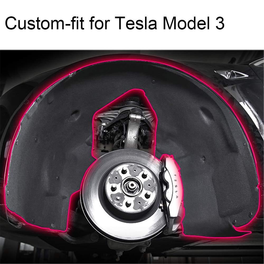 Tesla Model 3 Quiet-Drive Wheel Protectors (Set of 2) - Noise Reduction Technology - Evooor