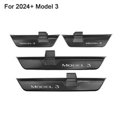 LED Illuminated Car Door Sill Guard Plate Kit for Tesla Models with Customized Lighting - Evooor