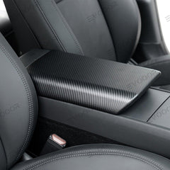 2024 Model 3 Highland Armrest Cover (Carbon Fiber Pattern ABS) For Tesla - Evooor
