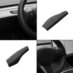 Model Y Alcantara Turn Signal Stalk Covers for Tesla (2017-2023) - Evooor