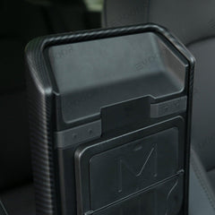 2024 Model 3 Highland Armrest Cover (Carbon Fiber Pattern ABS) For Tesla - Evooor