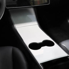 Model 3/Y Center Console Cover, Decoration Wrap Kit (Carbon Fiber Pattern ABS) (Gen.1) for Tesla(2017-2020) - Evooor