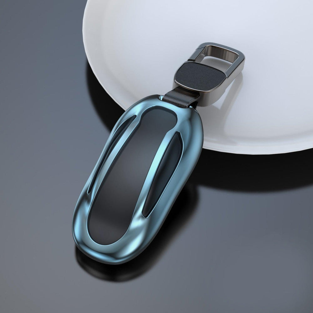 Model 3/Y/S/X Key Fob Cover Case Aluminum Metal Key Holder For Tesla(2012-2023) - Evooor