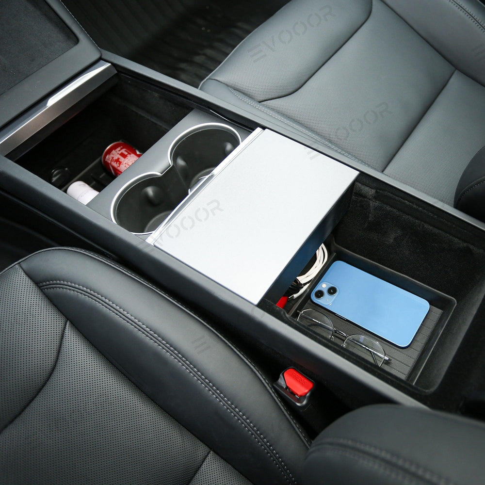 2024 Model 3 Highland Center Console & Armrest Box Underneath Storage Tray for Tesla - Evooor