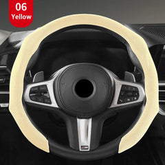 Alcantara Steering Wheel Sweat Absorbing Cover For VW ID.4 2025 - Evooor