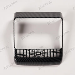 2024 Model 3 Highland Plaid Rear Air Vent Screen Protector Frame (Carbon Fiber Pattern ABS) For Tesla - Evooor