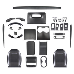 Premium Carbon Fiber Interior Trim Kit for Tesla Model 3 and Model Y - Upgrade Your Interior with High-Quality Wraps - Evooor