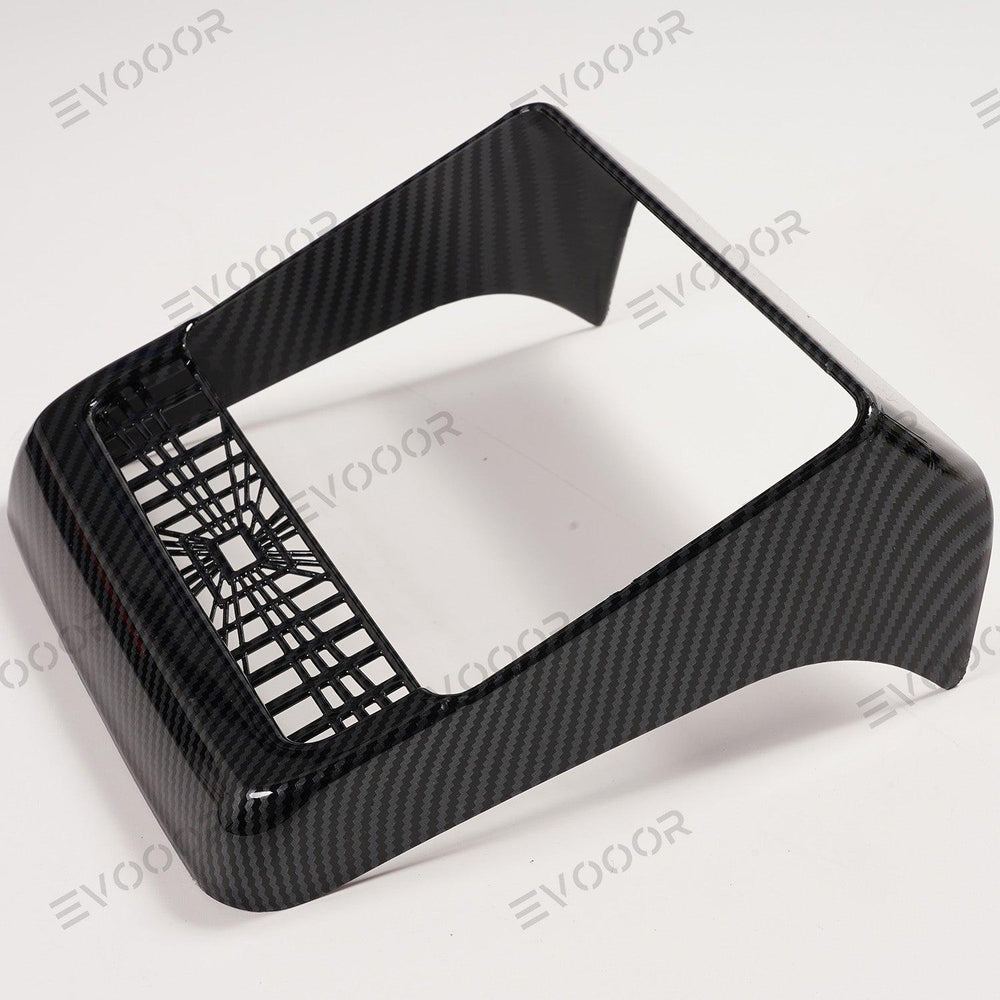 2024 Model 3 Highland Plaid Rear Air Vent Screen Protector Frame (Carbon Fiber Pattern ABS) For Tesla - Evooor