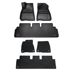 Tesla Model 3 Floor Mats All Weather Double Layer Flocking TPE (2021-2023) - Evooor