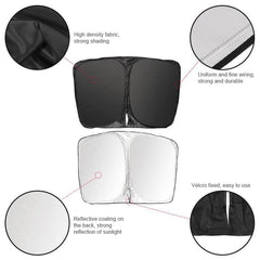 Tesla Model S(2012-2023) Privacy Thermal Insulated Curtains Window Sunshades - Tesla Camping Car Accesories for Sun Protection - Evooor