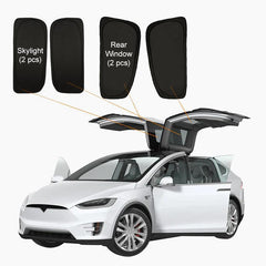 Tesla Model X(2015-2024) Privacy And Thermal Insulated Sunshades Curtains Opaque Sun Visor for Camping and Daily Use - Evooor