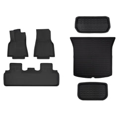 Custom-Fit Floor Mats And Liners 3D Lamination Cutting All-Weather For Tesla Model Y (2020-2024) - Evooor