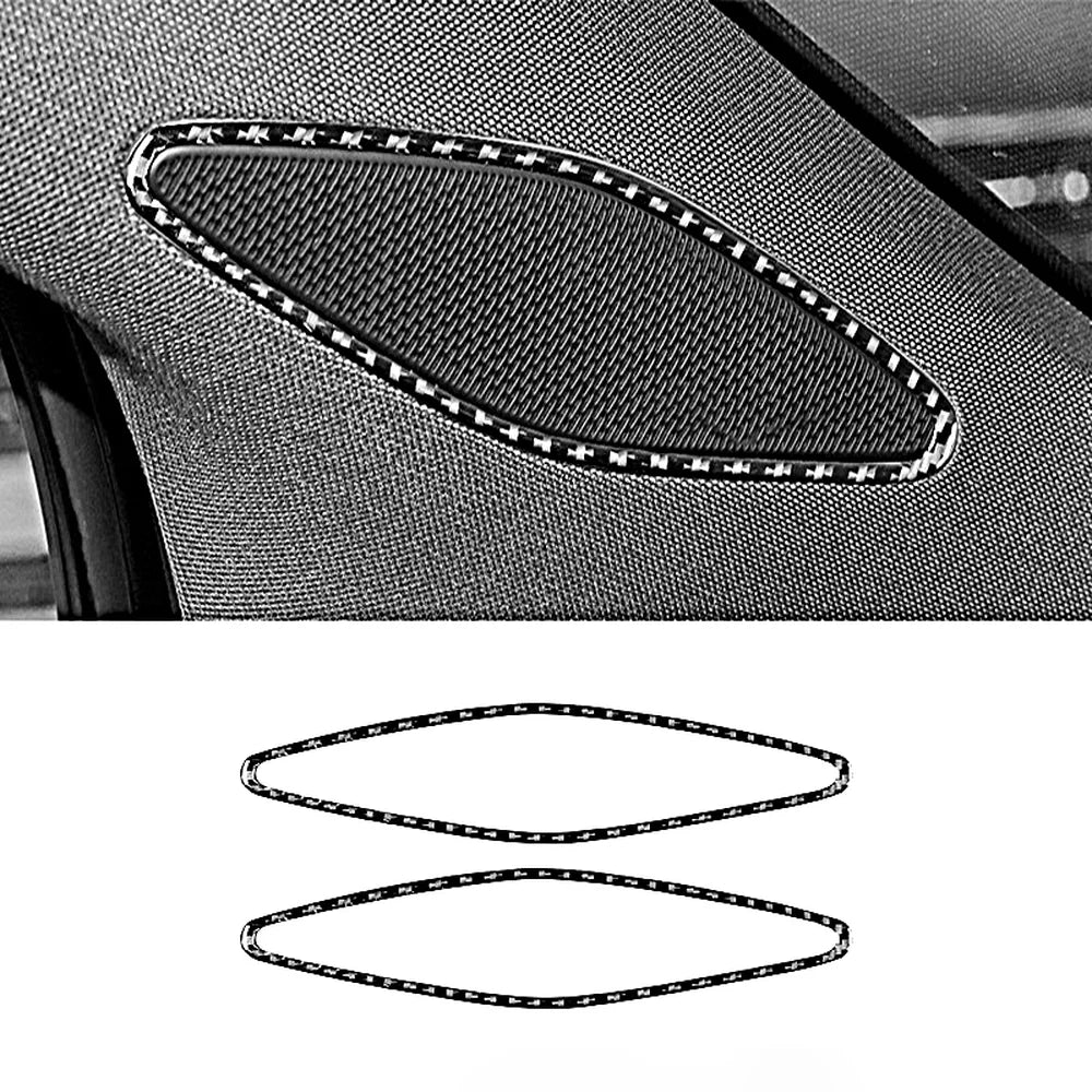 Carbon Fiber A-Pillar Speaker Trim Sticker For VW ID.4 2021+ - Evooor