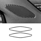 Carbon Fiber A-Pillar Speaker Trim Sticker For VW ID.4 2021+ - Evooor
