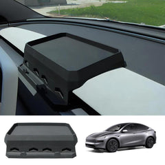 Silicone Dashboard Tissue Tray Hidden Storage Box for Tesla Model Y Juniper 2025+ - Evooor