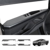 Carbon Fiber Pattern ABS Door Armrest Covers Set for Cybertruck - Front and Rear (4 Pieces) - Evooor