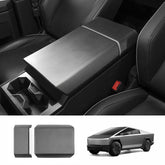 Center Control Armrest Covers (Carbon Fiber Pattern ABS) for Cybertruck (2 PCS) - Evooor