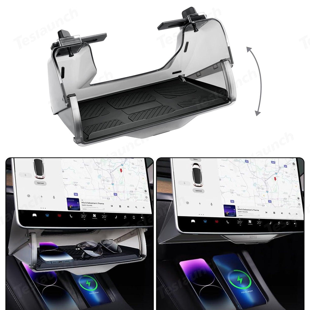 Tesla Model 3/Y Central Screen Storage Compartment with Concealed Design - Evooor