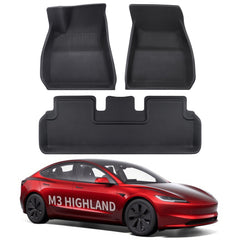 2024+ Model 3 Highland All Weather XPE Interior Floor Mats Cargo Liners Set for Tesla - Evooor