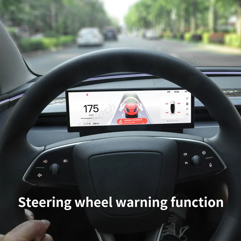 High Definition 10.88" Tesla Model 3/Y/Cybertruck Instrument Cluster Screen with Clear Display - Evooor