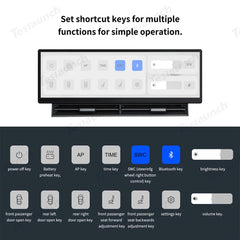 High Definition 10.88" Tesla Model 3/Y/Cybertruck Instrument Cluster Screen with Clear Display - Evooor