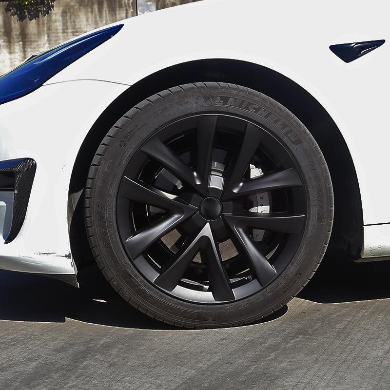 Model 3 Arachnid Wheel Cover 18 inch Sport Model S Plaid Version Wheel Cap 4PCS Matte For Tesla(2017-2023) - Evooor