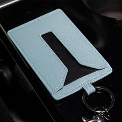 Model 3/Y Leather Key Card Holder For Tesla (2017-2024) - Evooor
