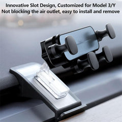 Model 3/Y Felixble Phone Mount Holder, Compatible with 4.7-6.7inch Phone, 360° Rotating Head For Tesla(2017-2023) - Evooor