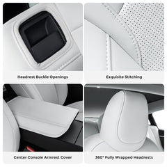 Luxury Highland Seat Cover for 2024+ Tesla Model 3 - Complete Protection and Style! - Evooor