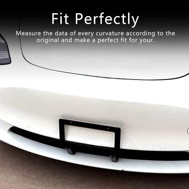 Tesla Model 3/Y No Drilling Front License Plate Frame Mount Holder Bracket - Evooor