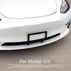 Tesla Model 3/Y No Drilling Front License Plate Frame Mount Holder Bracket - Evooor