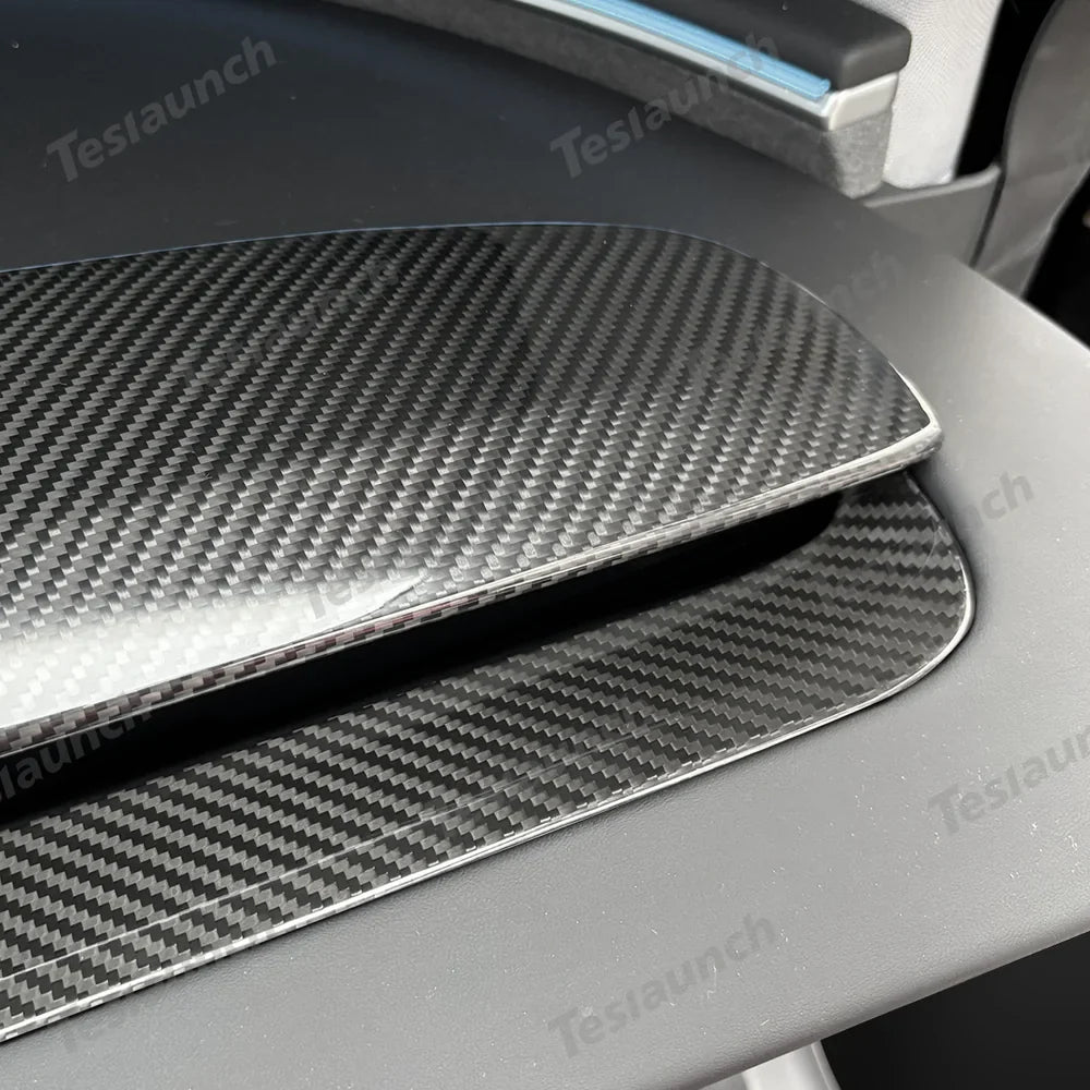 Carbon Fiber Dashboard Vent Trim Upgrade for Tesla Model Y 2025+ – Premium Juniper Finish - Evooor