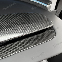 Carbon Fiber Dashboard Vent Trim Upgrade for Tesla Model Y 2025+ – Premium Juniper Finish - Evooor