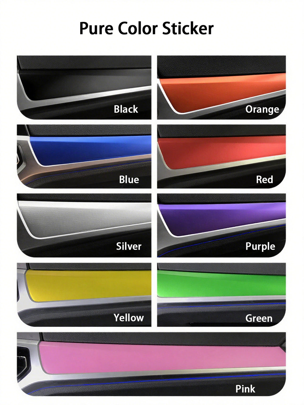 Full Set PVC Interior Sticker For VW ID.4 2021-2022 - Evooor