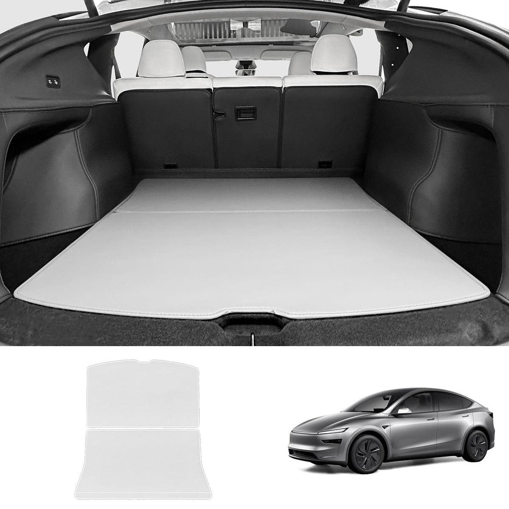 Napa Leather Rear Trunk Mat – Durable Protection for Tesla Model Y Juniper 2025+ - Evooor