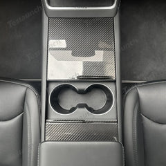 High-Quality Carbon Fiber Center Console Panel Upgrade for Tesla Model Y - Enhance Your Juniper 2025+ EV Experience - Evooor