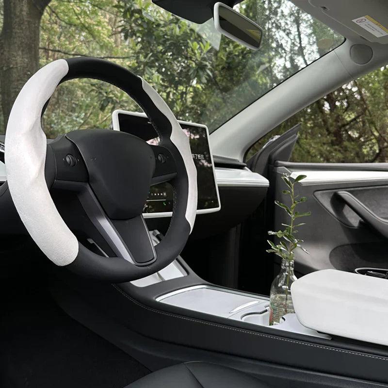 Model 3/Y Matte White Tesla Interior Upgrade Kit for Tesla - Evooor