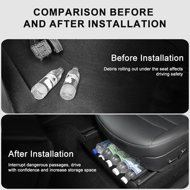 Model Y Under Seat Storage Box Hidden For Tesla (2021-2022) - Evooor