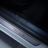 Tesla Model 3 Carbon Fiber Door Entry Guard Set - Durable Stickers for Door Sill Protection (4 Pieces) - Evooor