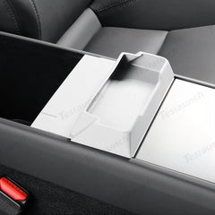 Multi-Functional Silicone Center Console Glasses Tray for Tesla Model Y Juniper 2025+ - Evooor