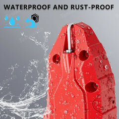 Set of 4 Red Brake Caliper Covers for Tesla Model Y - Enhanced Style for 2025+ Models - Evooor