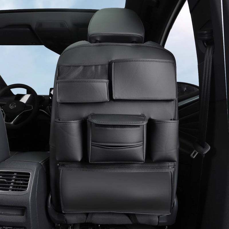 Leather Seat Back Multi-functional Storage Bag For VW ID.4 2021-2025 - Evooor