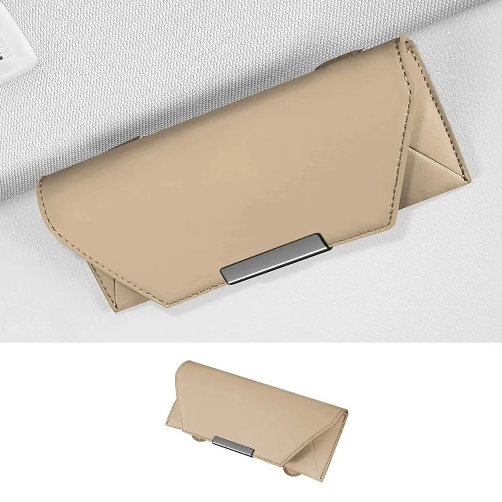 Leather Car Visor Glasses Holder For VW ID.3 2021-2025 - Evooor