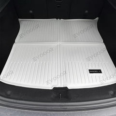 Ensemble de tapis de sol intérieurs et de doublures de coffre Juniper White TPE sur mesure pour Tesla Model Y-Protection imperméable par tous les temps (2025 et ultérieur) Models)