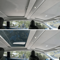 Sunshade Cover for Tesla Model 3/Y - Roll-Up Retractable Canopy with Fabric Design - Evooor