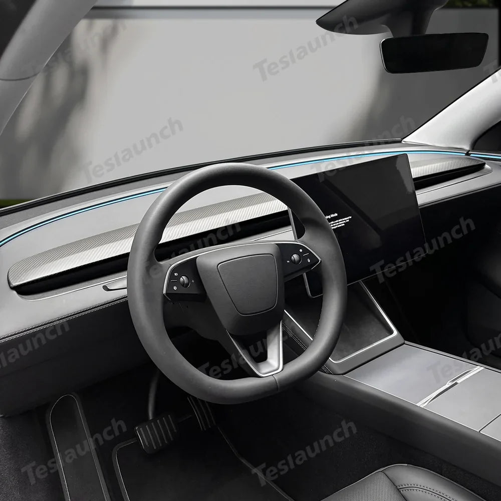 Carbon Fiber Dashboard Vent Trim Upgrade for Tesla Model Y 2025+ – Premium Juniper Finish - Evooor
