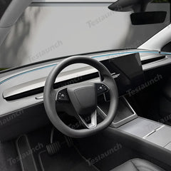 Carbon Fiber Dashboard Vent Trim Upgrade for Tesla Model Y 2025+ – Premium Juniper Finish - Evooor